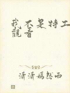 我不是特工在线观看封面