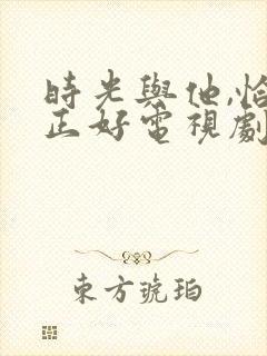 时光与他,恰是正好电视剧免费观看