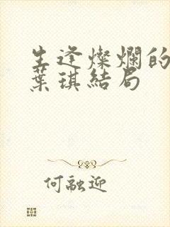 生逢灿烂的日子叶琪结局