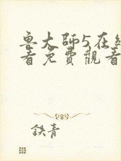 鲁大师5在线观看免费观看电视剧