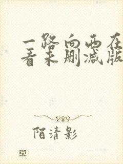 一路向西在线观看未删减版