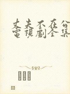 丈夫不在公迫我电视剧全集免费