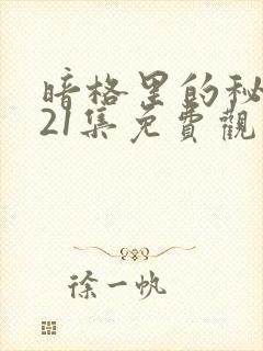 暗格里的秘密第21集免费观看封面