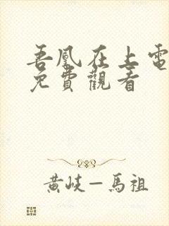 吾凰在上电视剧免费观看