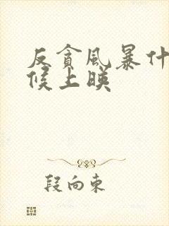 反贪风暴什么时候上映