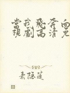 当我飞奔向你电视剧高清免费观看完整版封面