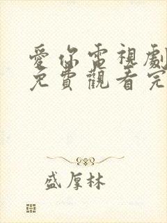 爱你电视剧全集免费观看完整版