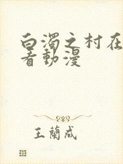 白浊之村在线观看动漫