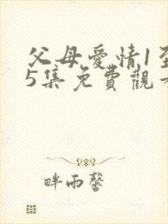 父母爱情1至45集免费观看