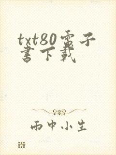 txt80电子书下载