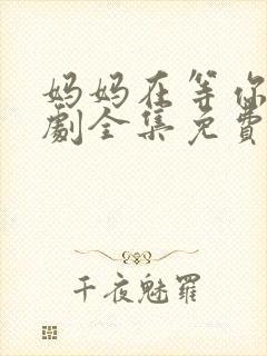 妈妈在等你电视剧全集免费完整版