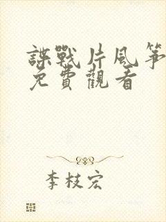 谍战片风筝全集免费观看封面