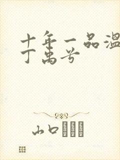 十年一品温如言丁禹兮