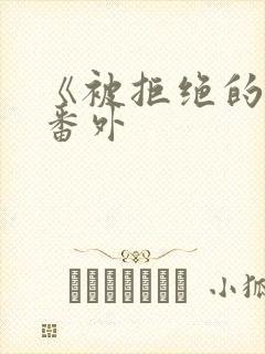 《被拒绝的爱》番外封面