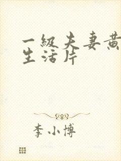 一级夫妻黄色性生活片