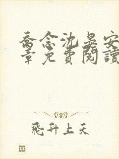 乔念沈晏安13章免费阅读封面