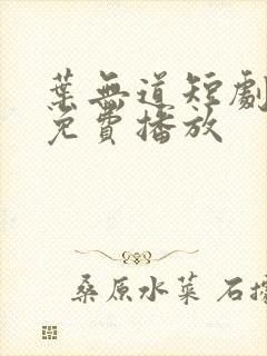 叶无道短剧全集免费播放