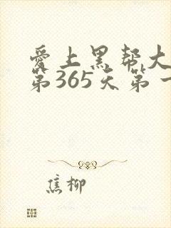 爱上黑帮大佬的第365天第一季完整版封面