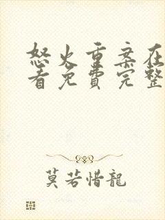 怒火重案在线观看免费完整版国语版