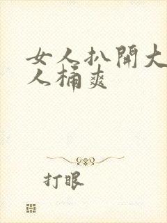 女人扒开大腿让人桶爽封面