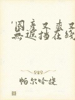 '国产又爽又黄无遮挡在线视频,观看封面