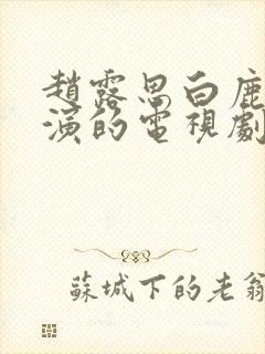 赵露思白鹿一起演的电视剧