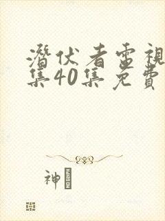 潜伏者电视剧全集40集免费观看潜伏