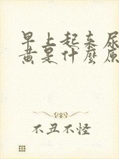 早上起来尿液很黄是什么原因