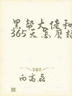 黑帮大佬和我的365天怎么样