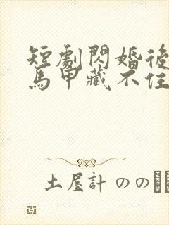 短剧闪婚后老公马甲藏不住