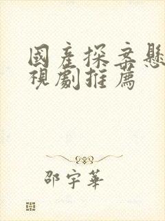 国产探案悬疑电视剧推荐