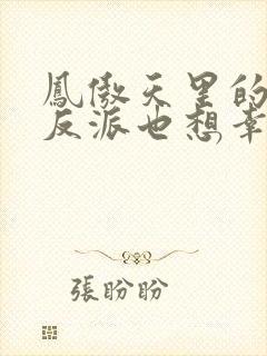 凤傲天里的黄毛反派也想幸福