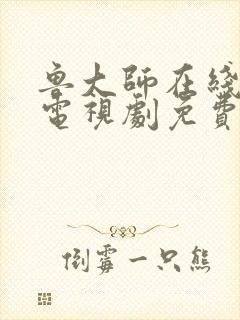 鲁大师在线观看电视剧免费观看高清