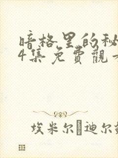 暗格里的秘密24集免费观看封面