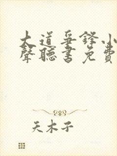 大道争锋小说有声听书免费封面