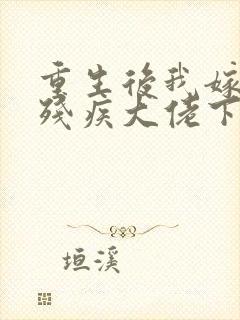 重生后我嫁给了残疾大佬下载