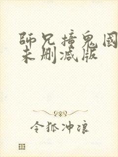 师兄撞鬼国语版未删减版封面