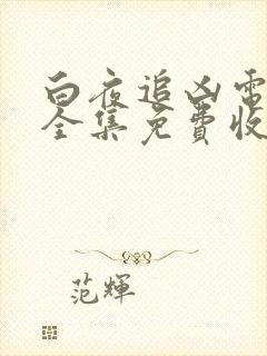 白夜追凶电视剧全集免费收看