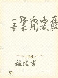 一路向西在线观看未删减版
