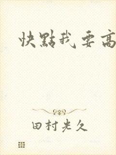 快点我要高潮封面