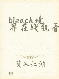 bleach境界在线观看高清免费