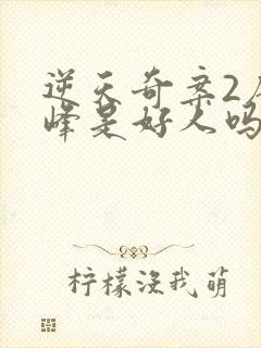 逆天奇案2唐冠峰是好人吗