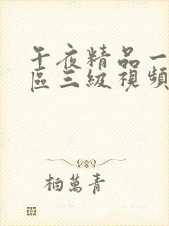 午夜精品一区二区三级视频封面