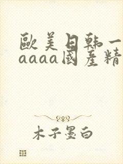 欧美日韩一级aaaaa国产精品