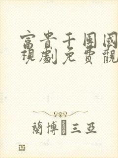 富贵千团国语电视剧免费观看