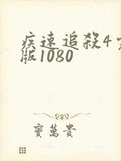 疾速追杀4完整版1080封面