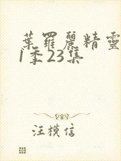 叶罗丽精灵梦11季23集封面