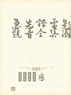 急先锋电影免费观看全集国语封面