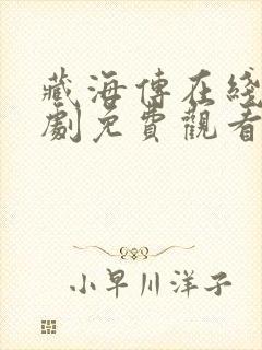 藏海传在线电视剧免费观看完整版封面