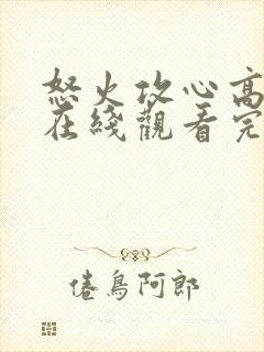 怒火攻心高压电在线观看完整免费